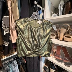 Ronny Kobo sequin top -size small